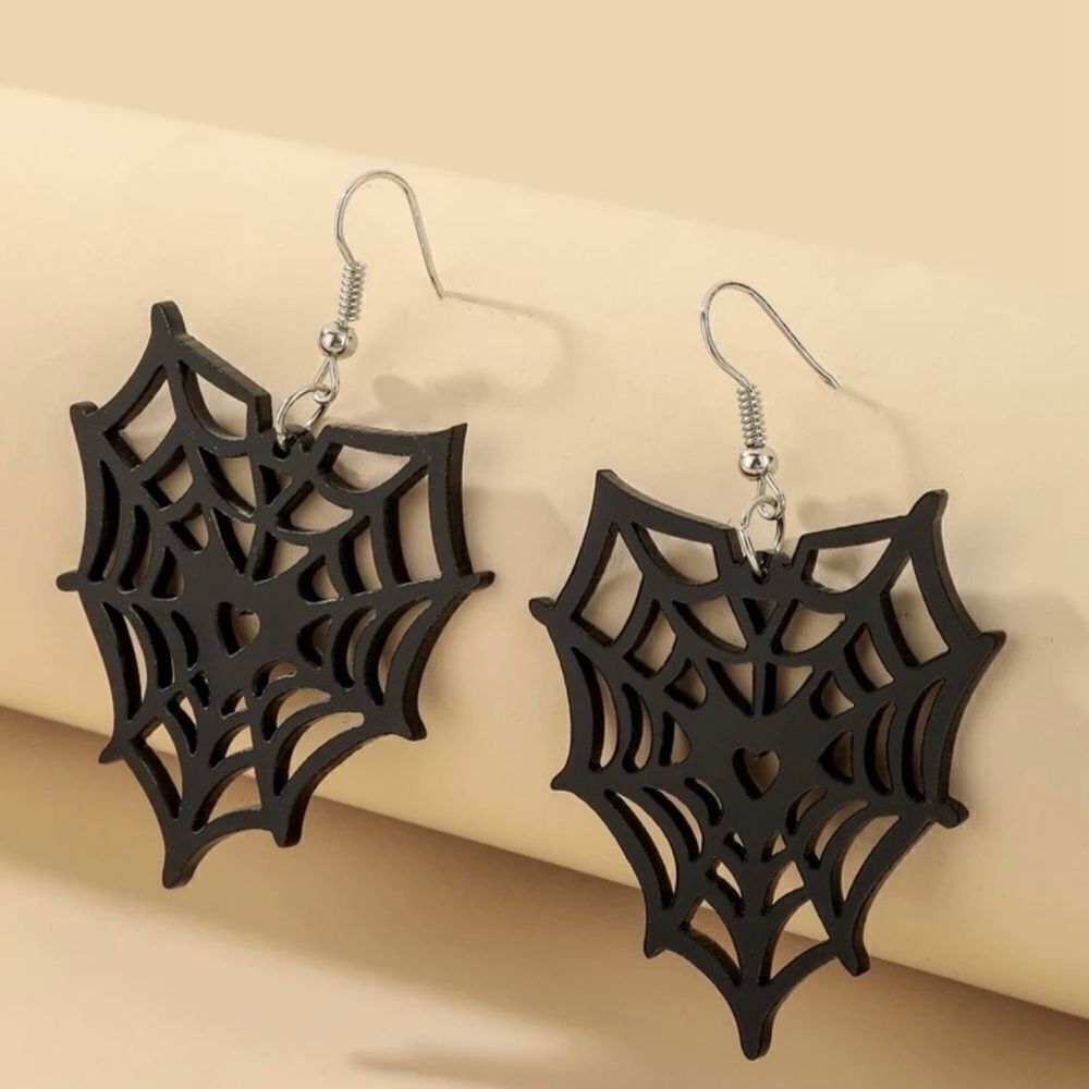 Spider Web Earrings 